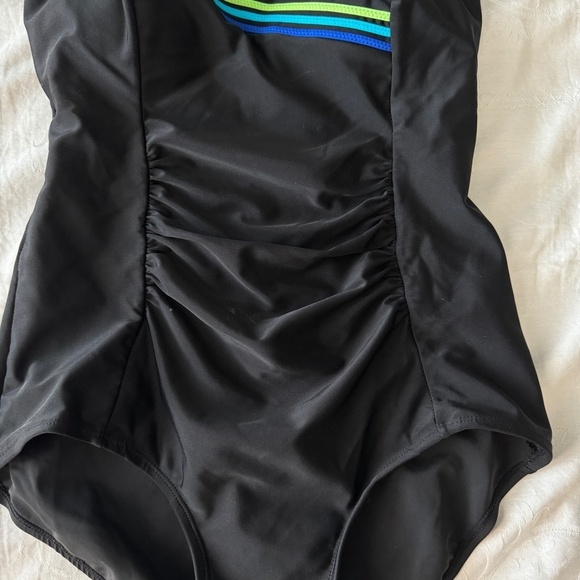 Alia Women's Black One Piece Swimsuit Size 10/30‎ Beach Vacation Bathing Suit - Picture 6 of 14